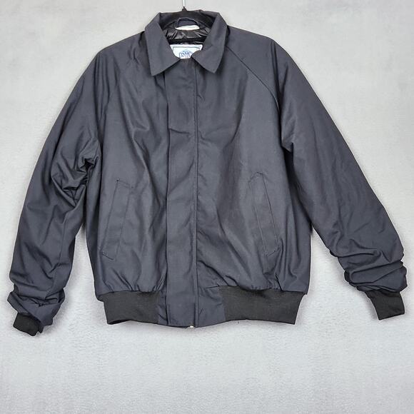 DSCP Quarterdeck Collection Jacket Mens Small Regular Black Utility Bomber Lined - Picture 1 of 8